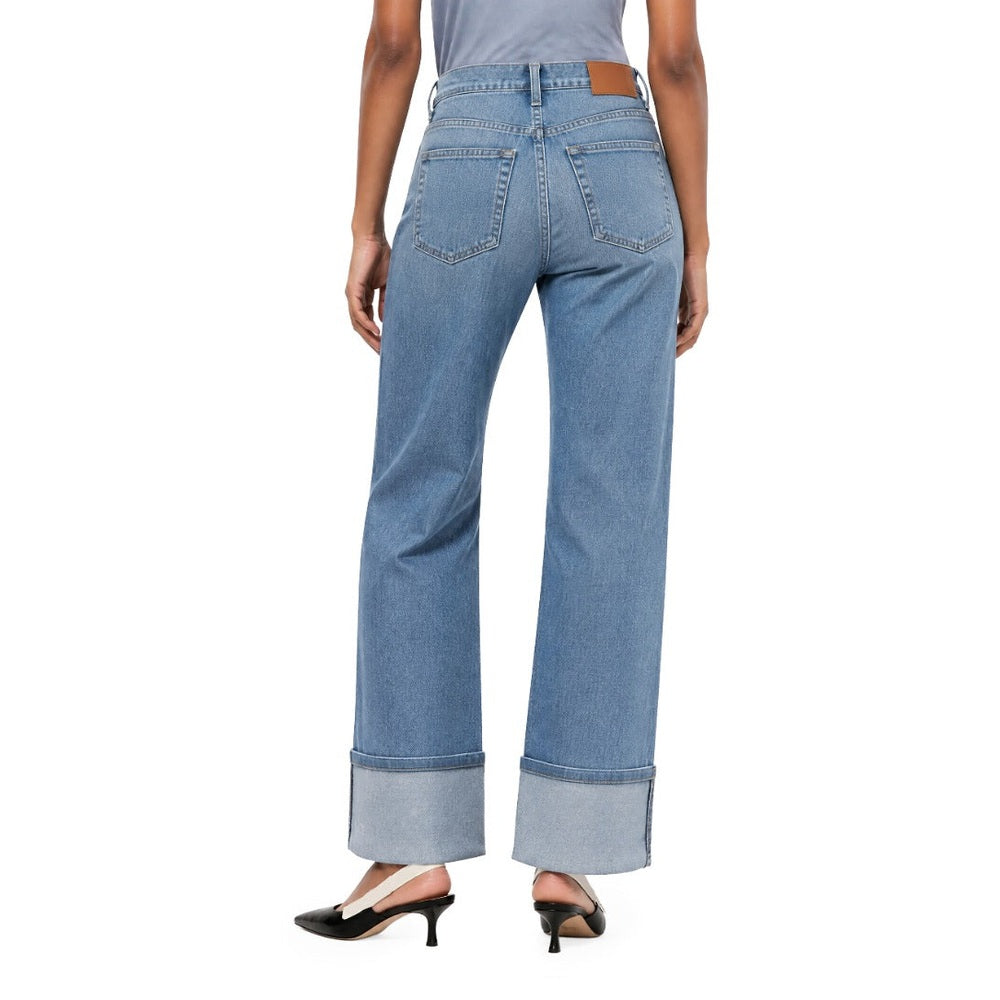 Polo Womens Ziyanda Relaxed Leg Jeans In Medium Wash