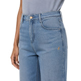 Polo Womens Ziyanda Relaxed Leg Jeans In Medium Wash