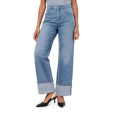 Polo Womens Ziyanda Relaxed Leg Jeans In Medium Wash