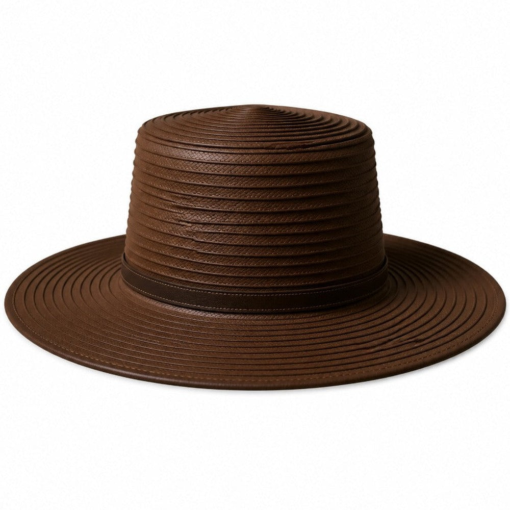 Polo Womens Straw Bucket Hat In Brown