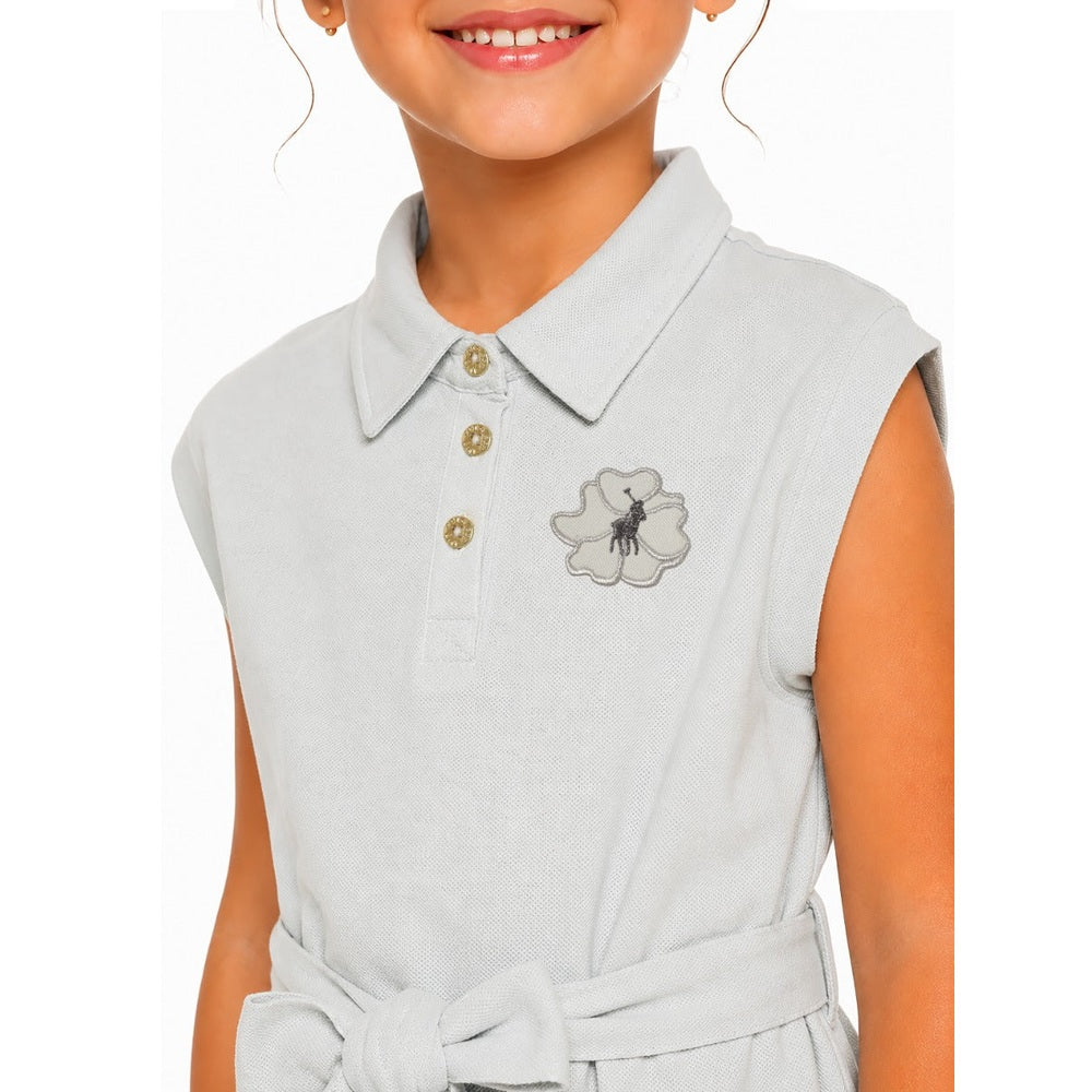 Polo Girls Daniela Applique Golfer Dress In Blue