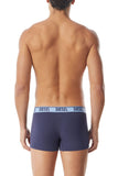Diesel Mens M-Umbx Damie 2 Pack Boxer Long Shorts in Blue Multi