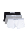 Diesel Mens M Umbx Damien 3 Pack Boxers In Grey Multi