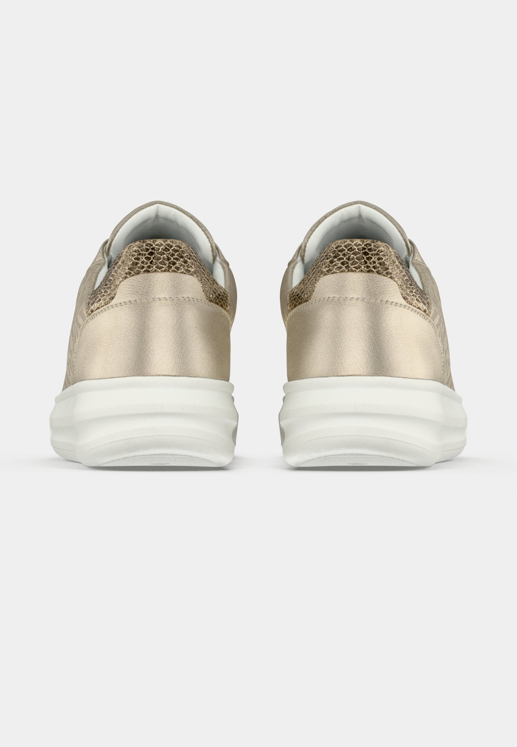 Replay Womens Olympe Allover Sneakers In Gold