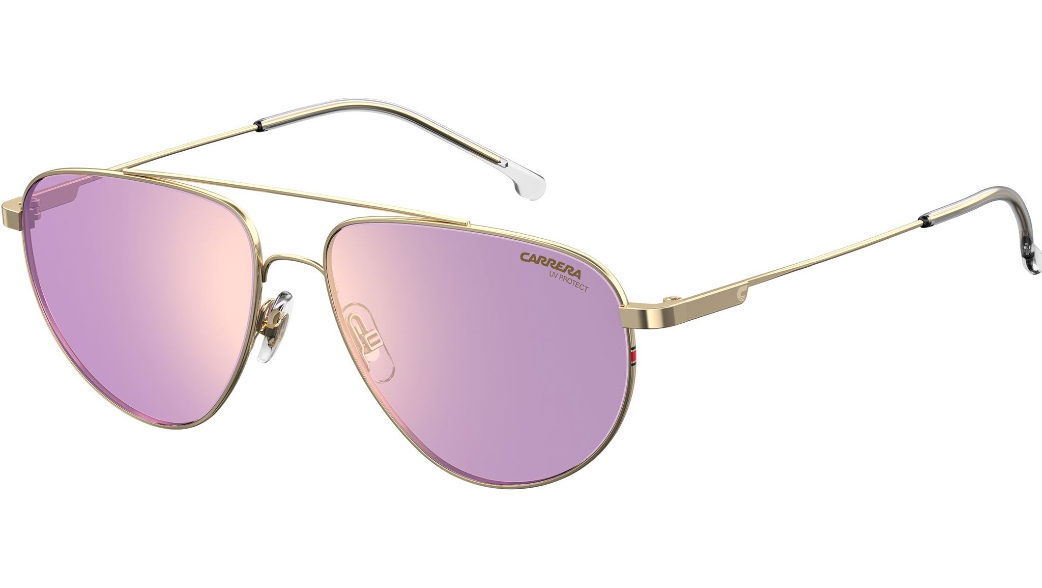 Carrera Unisex Violet Sunglasses In Gold