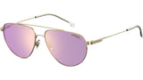 Carrera Unisex Violet Sunglasses In Gold