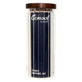 Consol Round Ribbed Canister With Acacia Lid