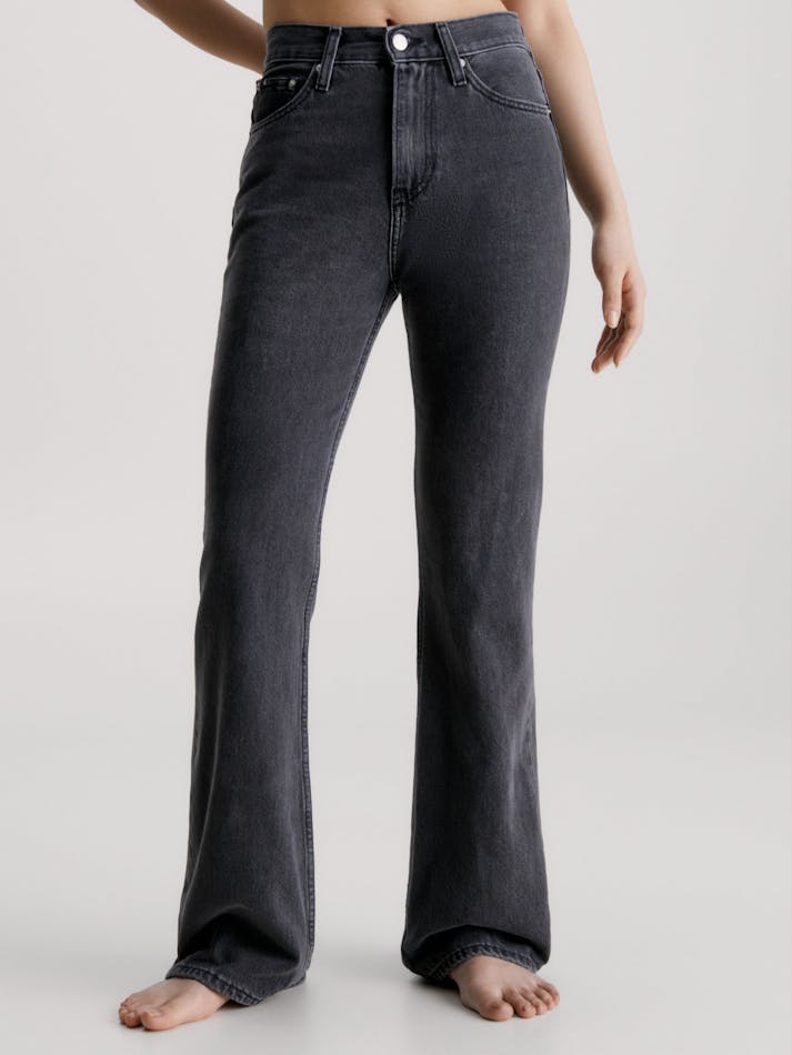 Calvin Klein Authentic Bootcut Jeans In Black