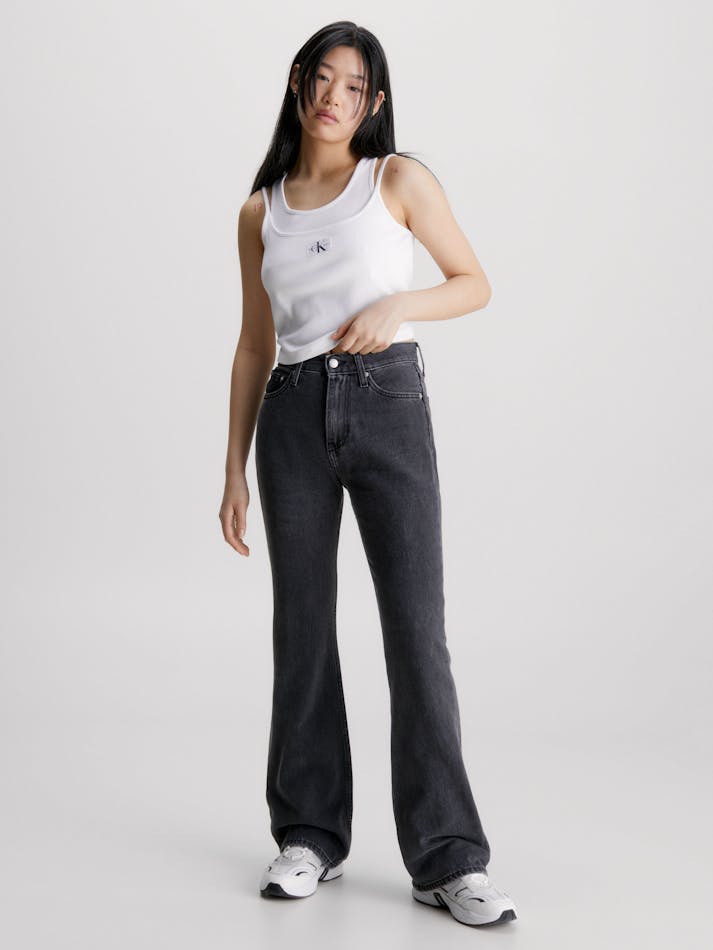 Calvin Klein Authentic Bootcut Jeans In Black