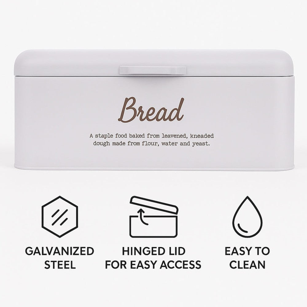 Regent Kitchen Bread Tin White & Gold