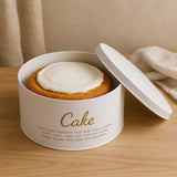 Regent Kitchen Cake Tin In White & Gold