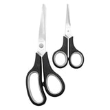 Regent 2 Piece Set Kitchen Scissors In Black & Grey