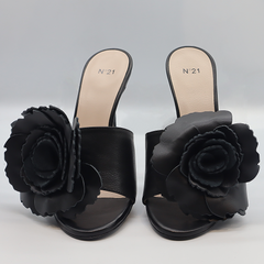 Nº21 Mule Sandals W/A Rose 23Ecpxnv15065 Black