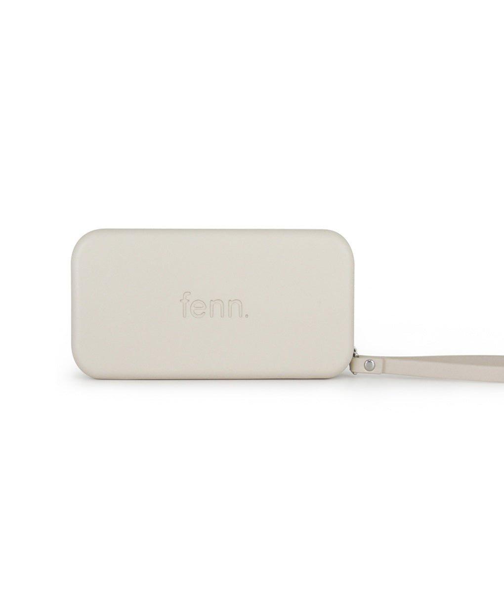 Fenn Womens Wrist Strap Wallet In Champagne/Gold