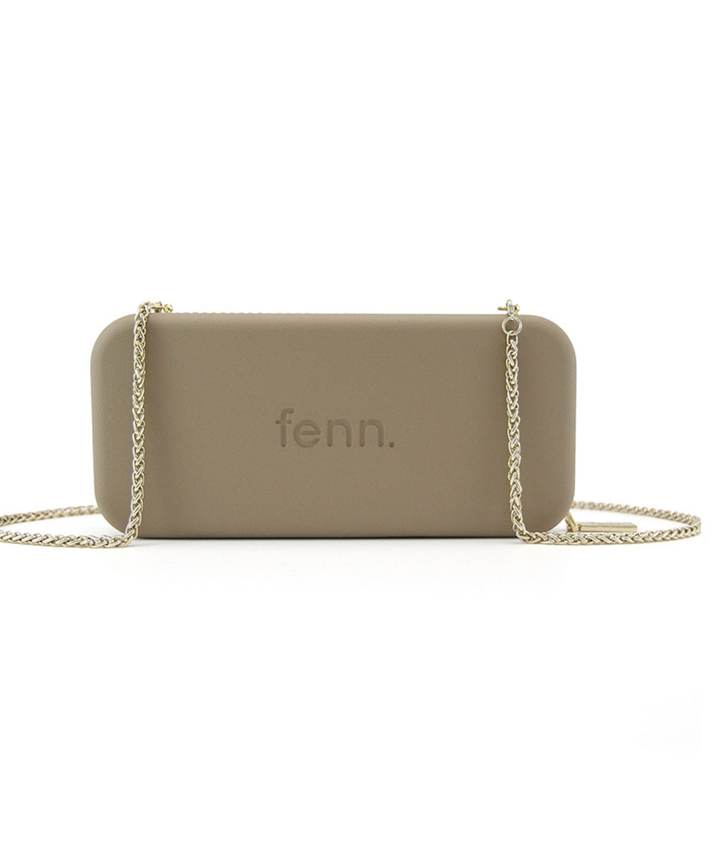 Fenn Womens Wallet With Gold Chain In Stone
