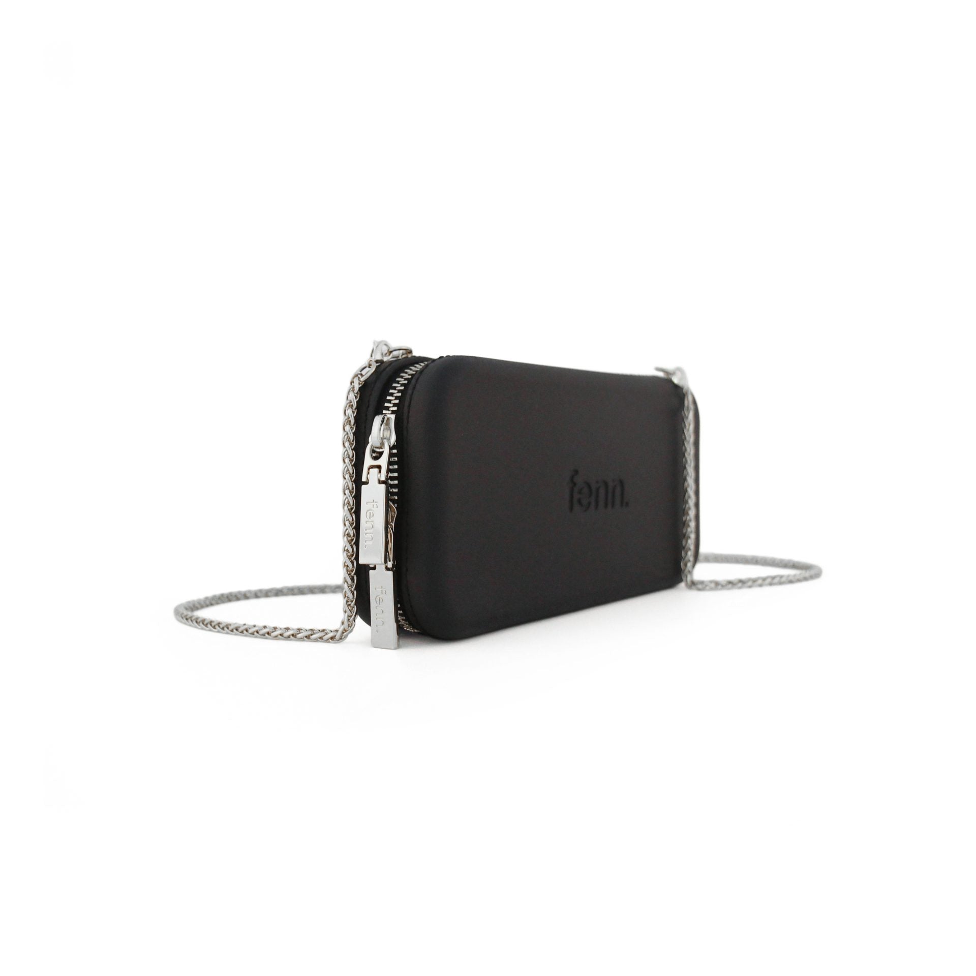 Fenn016-017 Black /Wallet-Chain /Silver