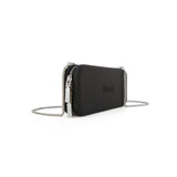 Fenn Silver Zip Purse In Black