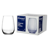 Consol Bordeaux Stemless Set Of 4 Wine Glasses