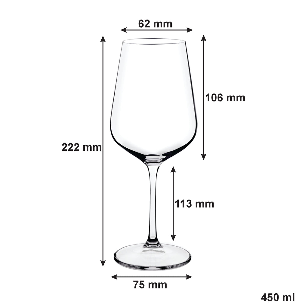 Consol Signature Vienna 4 Pack Stem Red Wine Glasses