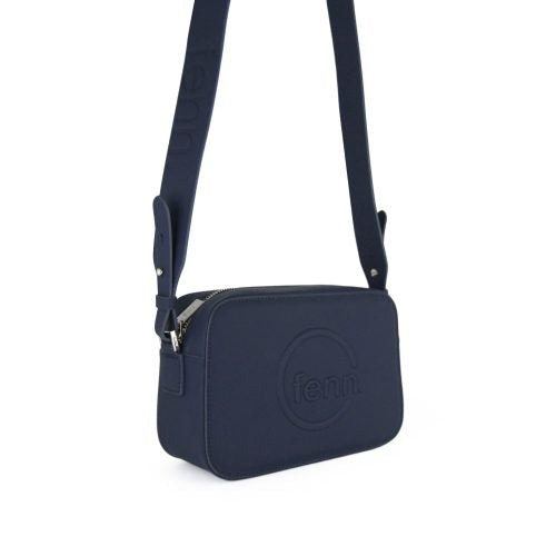 Fenn018-007 Navy Inner Silver Zipper Crossbody