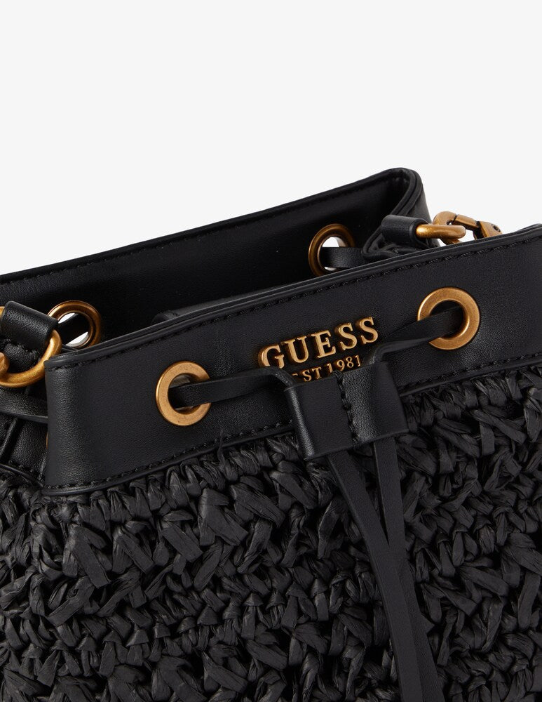 Guess Ahb Liguri Drawstring Bucket  Black