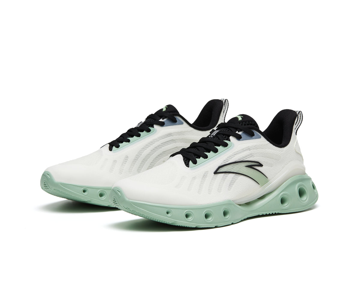 Anta Mens Running Shoes White & Green