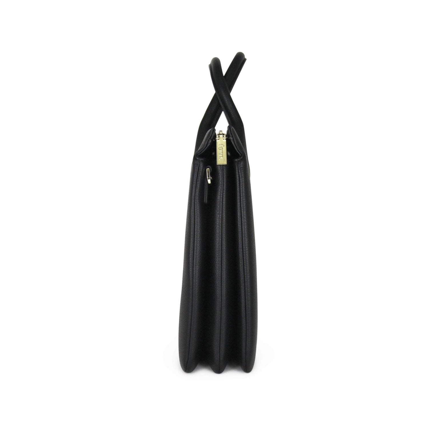 Fenn Silver Laptop Bag In Black