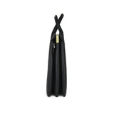 Fenn Gold Zip Laptop Bag In Black