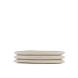 Fenn Silver Zip Laptop Bag In Oatmeal