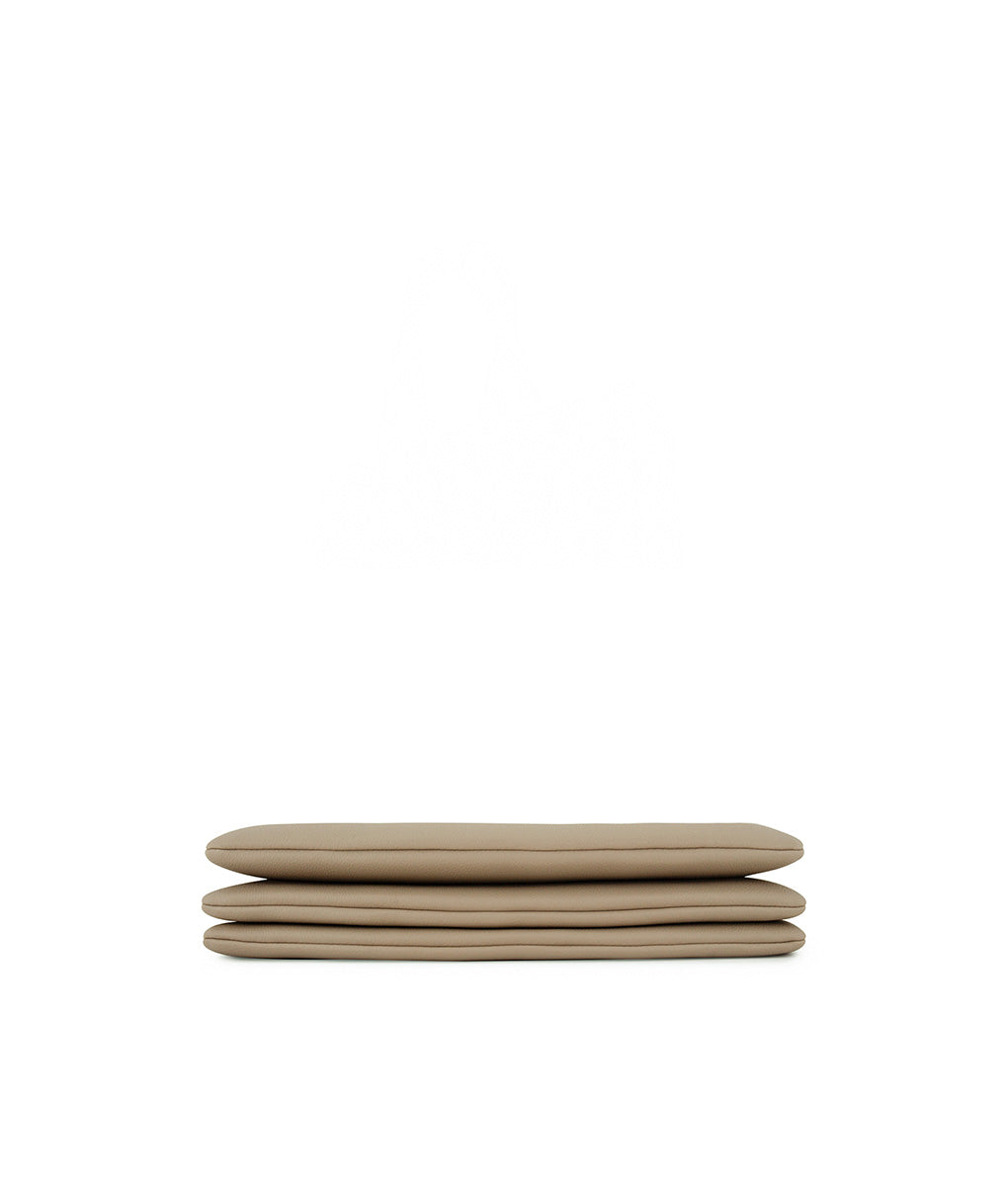 Fenn Gold Zip Laptop Bag In Sand