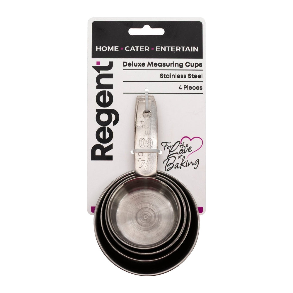 Regent Deluxe Measuring Cups Steel 4 Piece