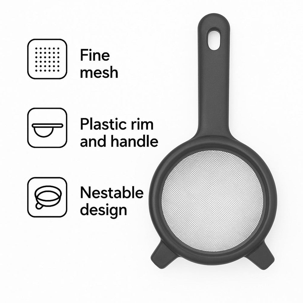 Regent Kitchen Steel Strainer with Plastic