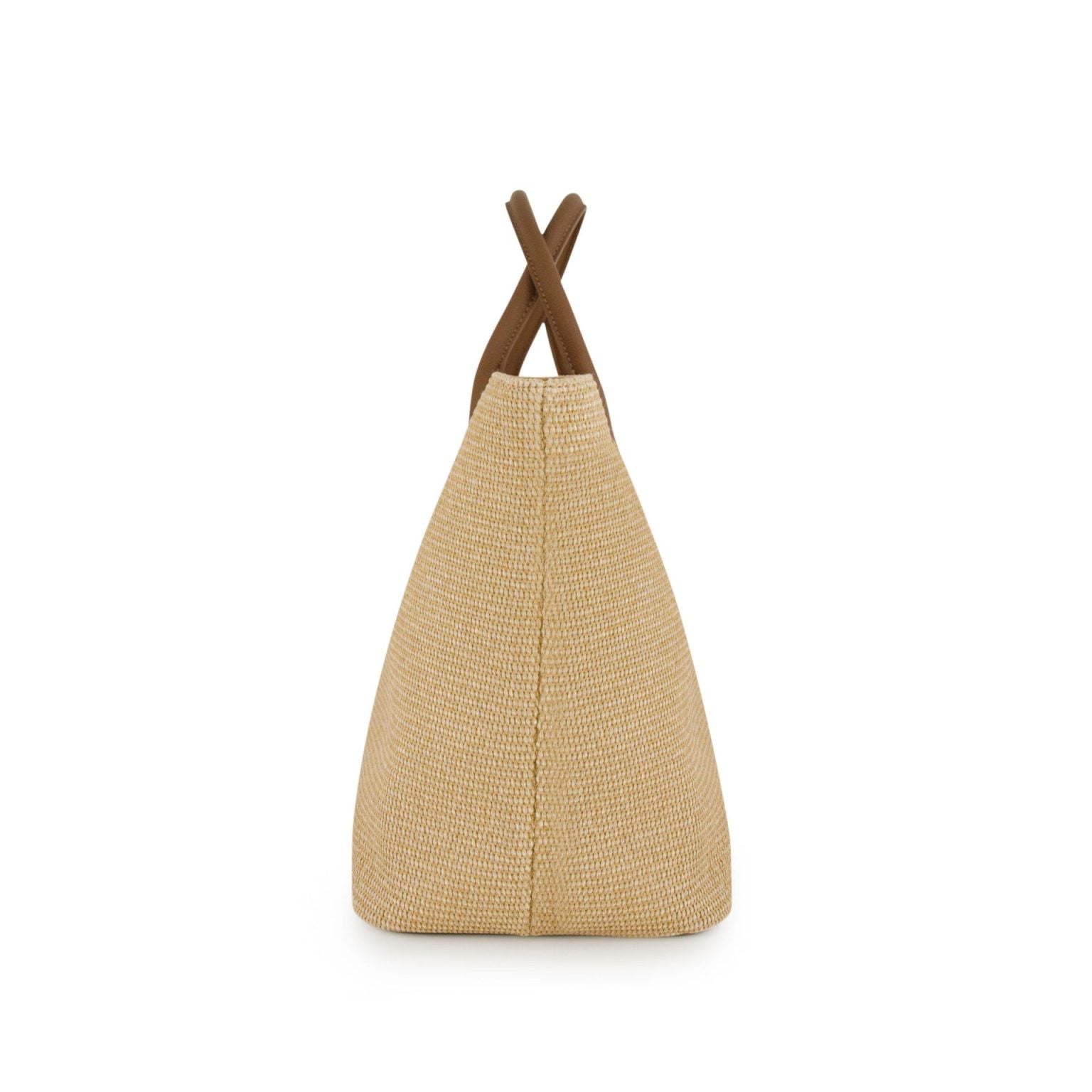 Fenn Womens Weave Tote Bag In Wood Coffee