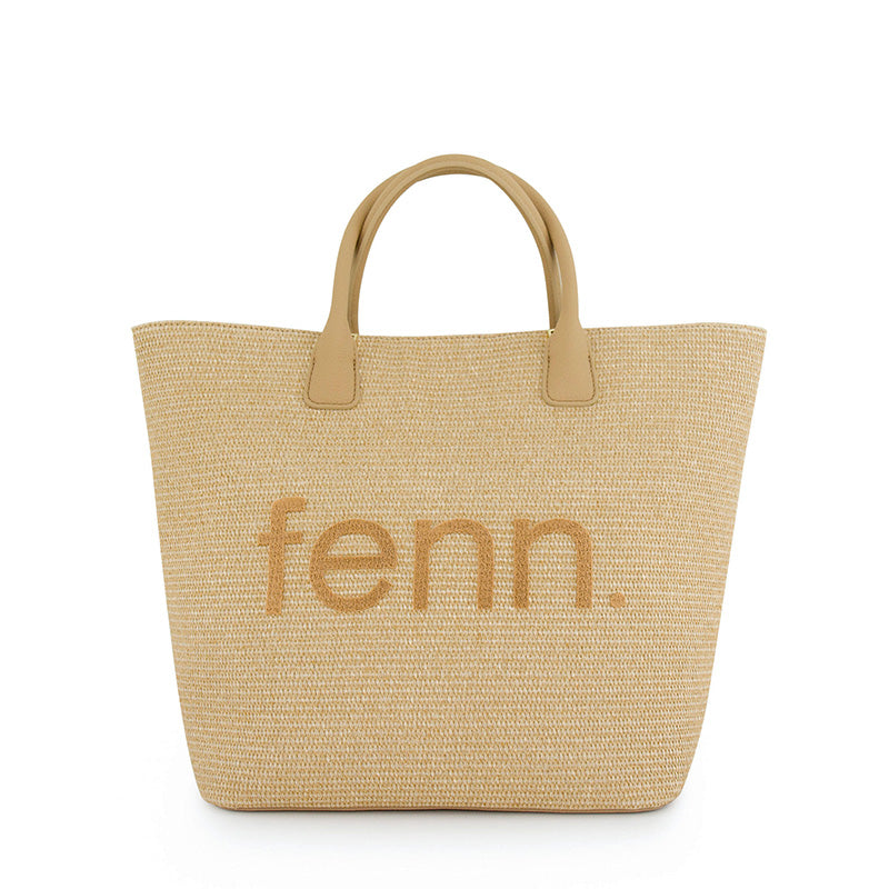 Fenn Wood Coffee Shopping Bag In Light Tan