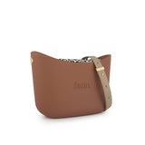 Fenn Gold Zip Light Stone Handle Tote Bag In Tan