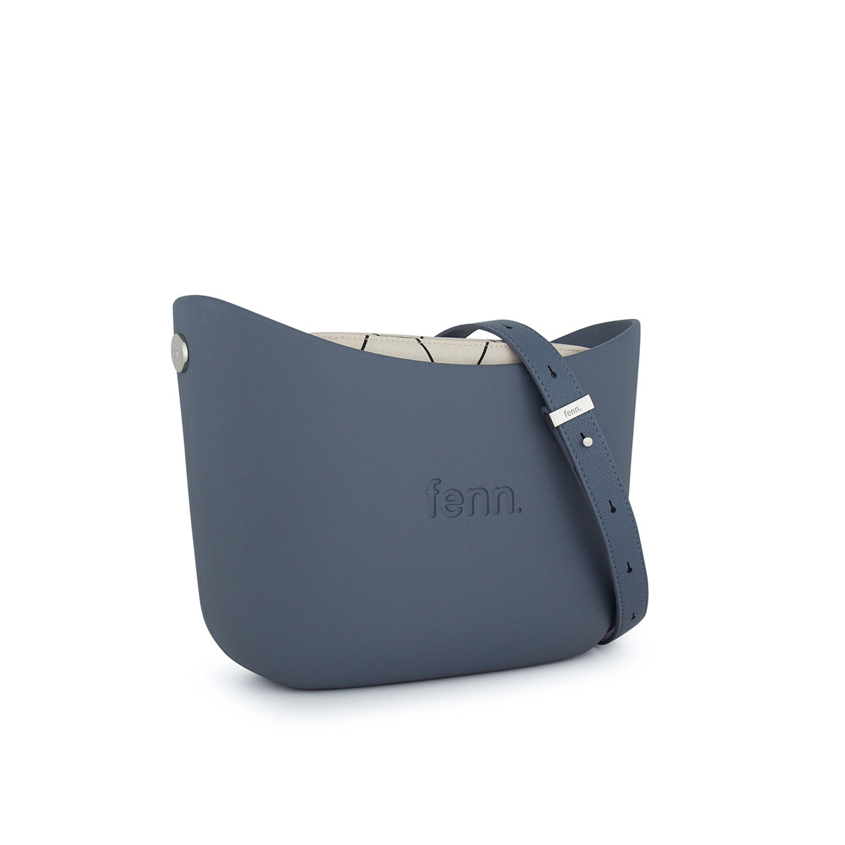 Fenn Denim Handle Tote Bag In Denim Blue