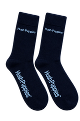 Hush Puppies Mens Combed Cotton Socks In Dark Navy