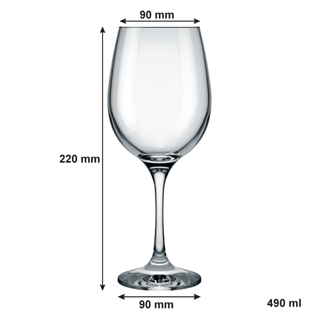 Consol Lyon Stem 4 Pack Red Wine Glasses