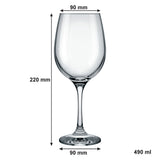 Consol Lyon Stem 4 Pack Red Wine Glasses