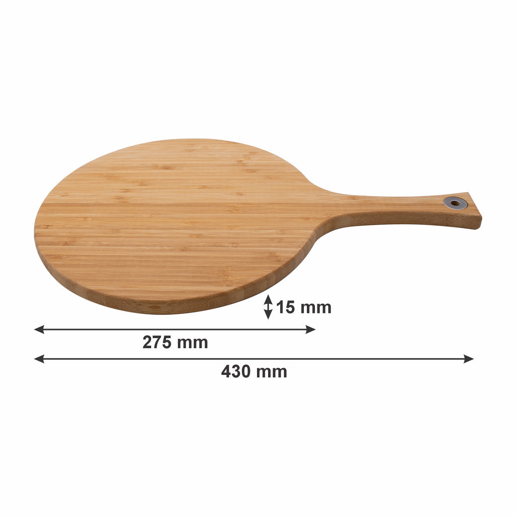Regent Bamboo Paddle Round Serving Tray / Chopping Board