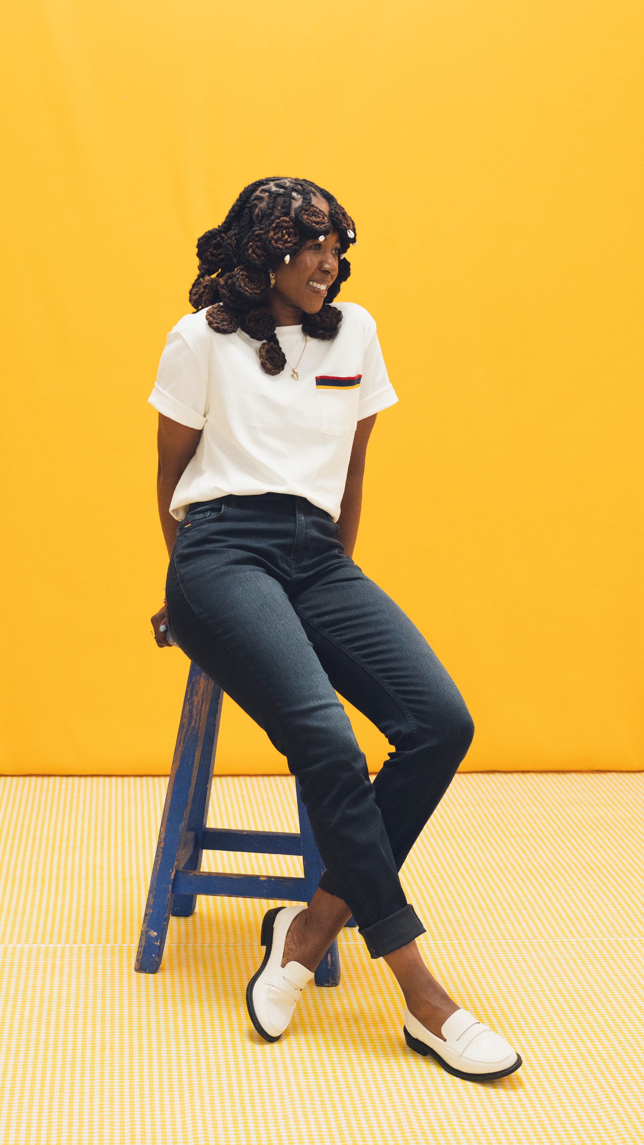 Tshepo Jeans Womens Royal Takalani Jeans In Blue Black