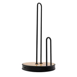 Regent Roller Towl Wooden Holder with Black Wire