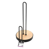 Regent Roller Towl Wooden Holder with Black Wire