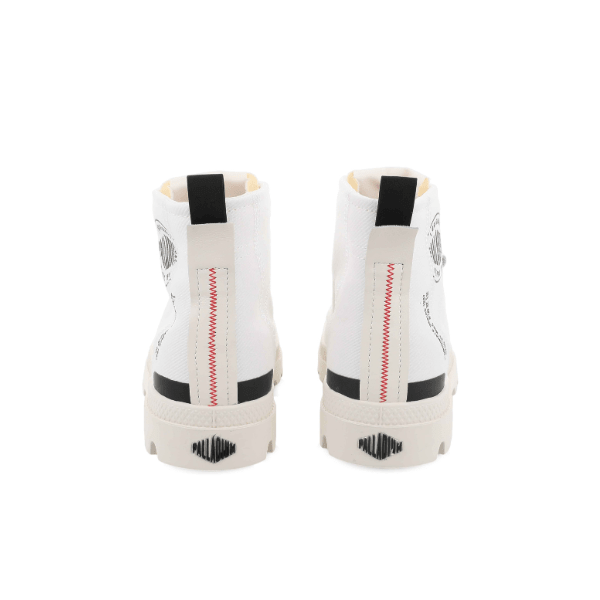 Palladium Mens Pampa Hi Urban Shoes In White