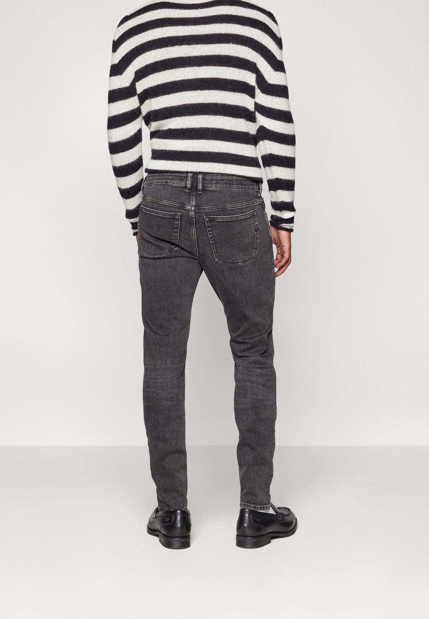 Diesel Mens M-1979 Sleenker Jeans In Black Wash