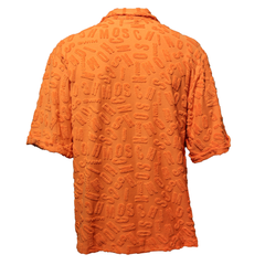 Moschino A0202 Jacq-Monogram Cotton Blend Shirt Or