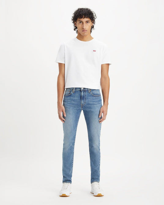 Levis Mens Fly Amanita Skinny Jeans In Light Blue