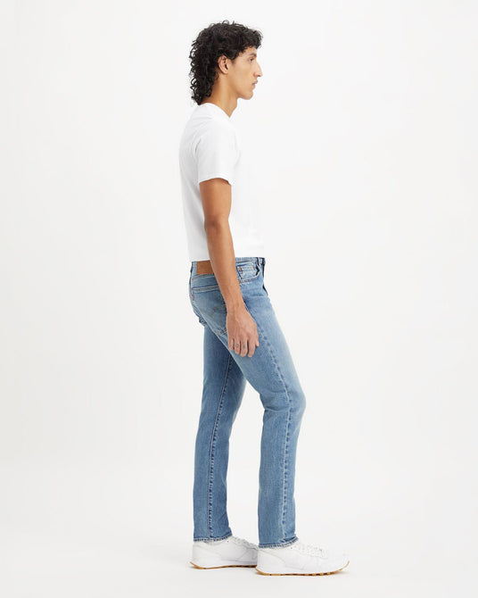 Levis Mens Fly Amanita Skinny Jeans In Light Blue
