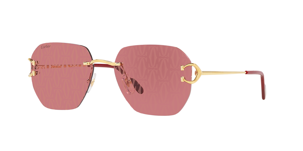 Cartier unisex Ct0394S 003 Shiny Gold