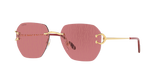 Cartier unisex Ct0394S 003 Shiny Gold